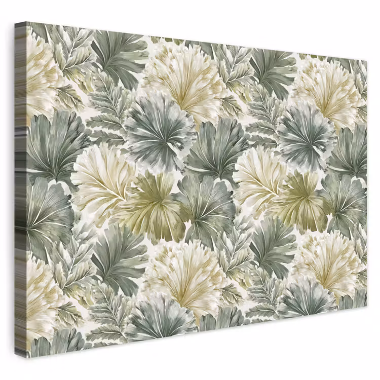 Buiten canvas - Bladeren - Botanisch - Groen