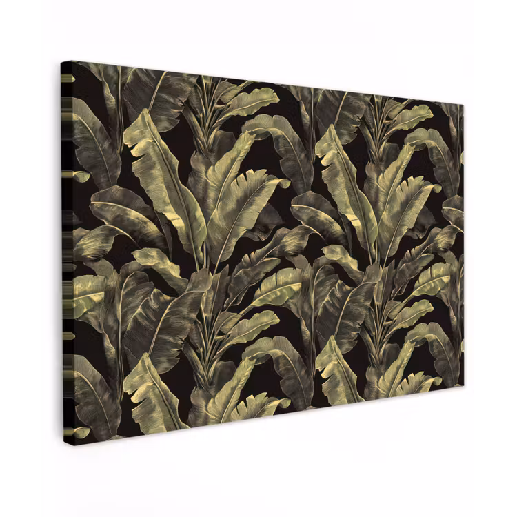 Buiten canvas - Botanisch - Bladeren - Groen