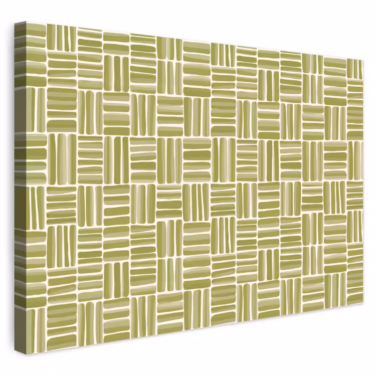 Buiten canvas - Vlecht - Patroon - Groen