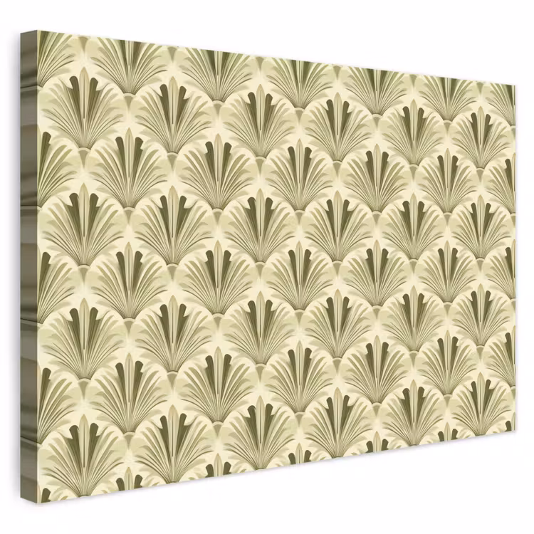 Buiten canvas - Klassiek - Waaier - Groen