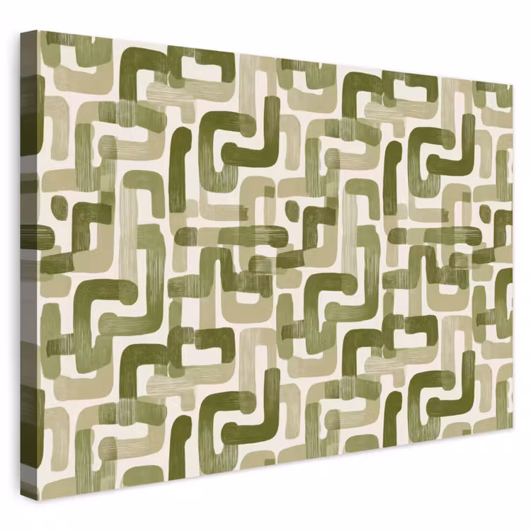 Buiten canvas - Modern - Grafisch - Groen