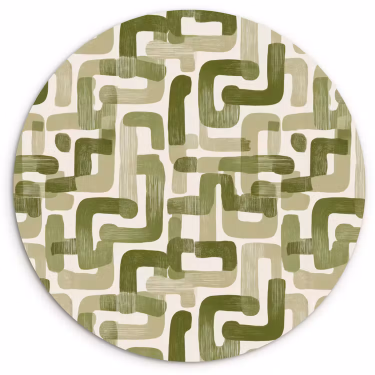 Muurcirkel - Modern - Grafisch - Groen