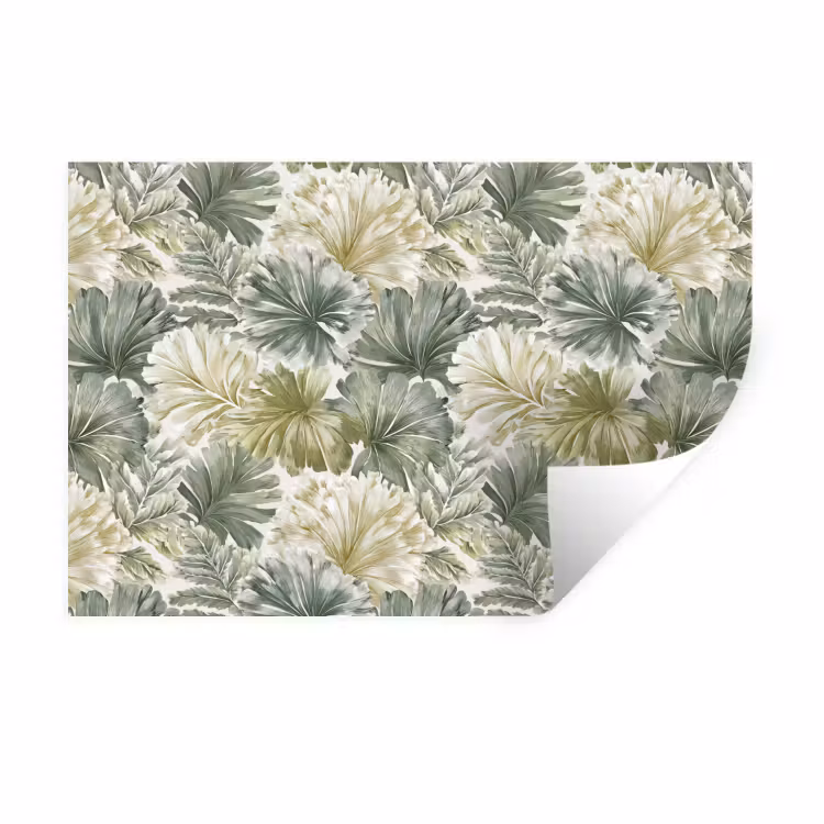 Muursticker - Bladeren - Botanisch - Groen