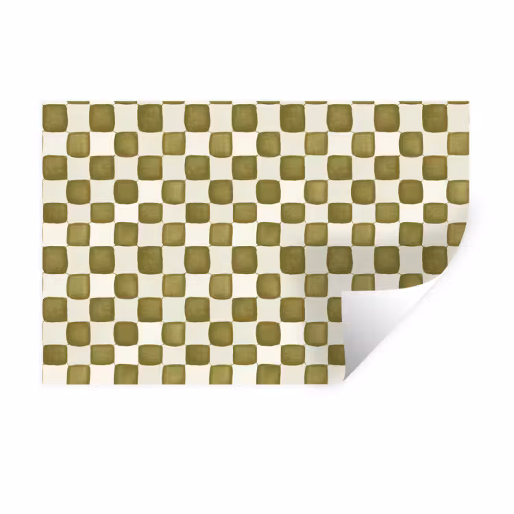 Muursticker - Schaak - Patroon - Groen