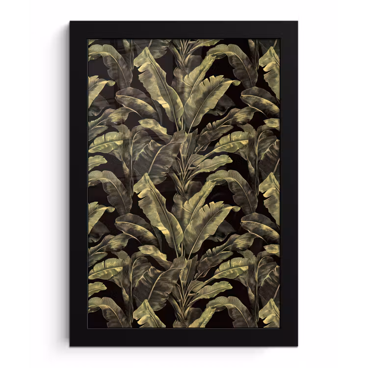 Poster met lijst - Botanisch - Bladeren - Groen