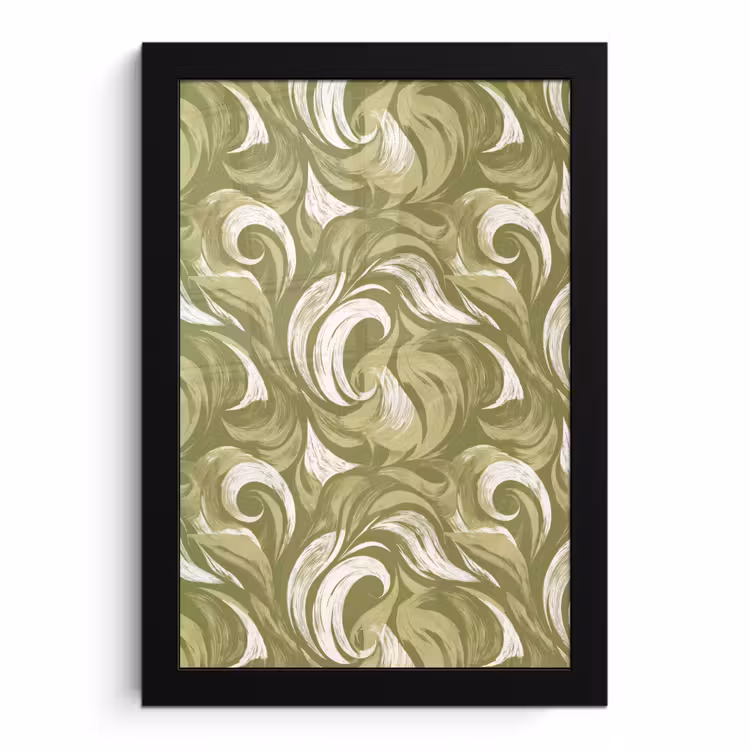 Poster met lijst - Abstract - Textuur - Groen