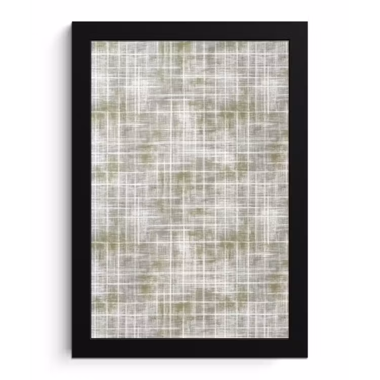 Poster met lijst - Linnen - Patroon - Groen