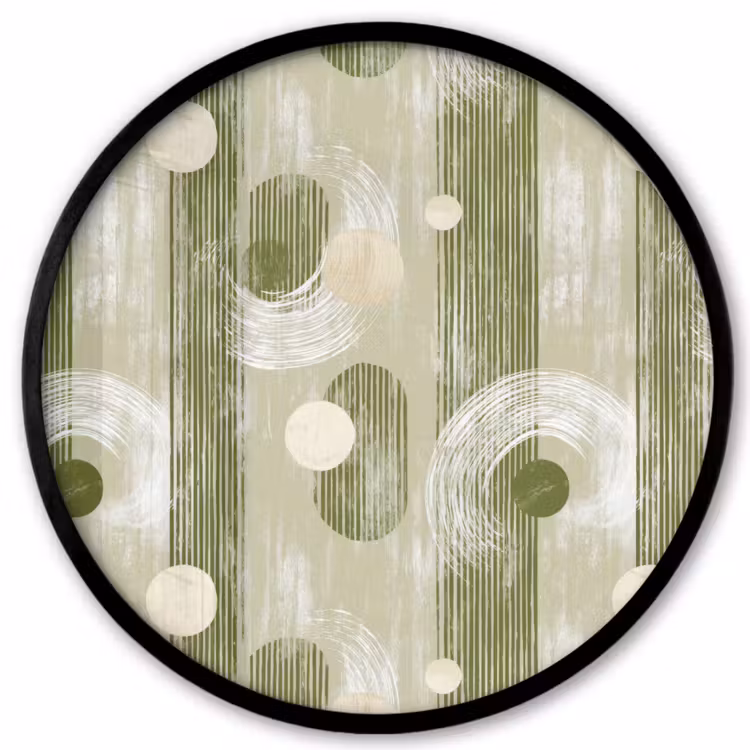 Ronde fotolijst - Artistiek - Modern - Groen
