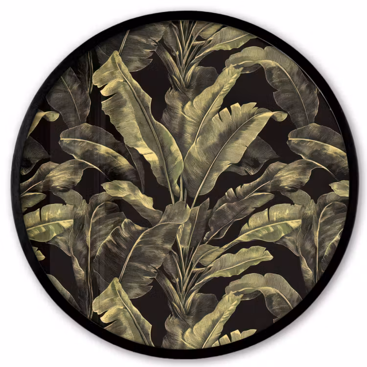 Ronde fotolijst - Botanisch - Bladeren - Groen