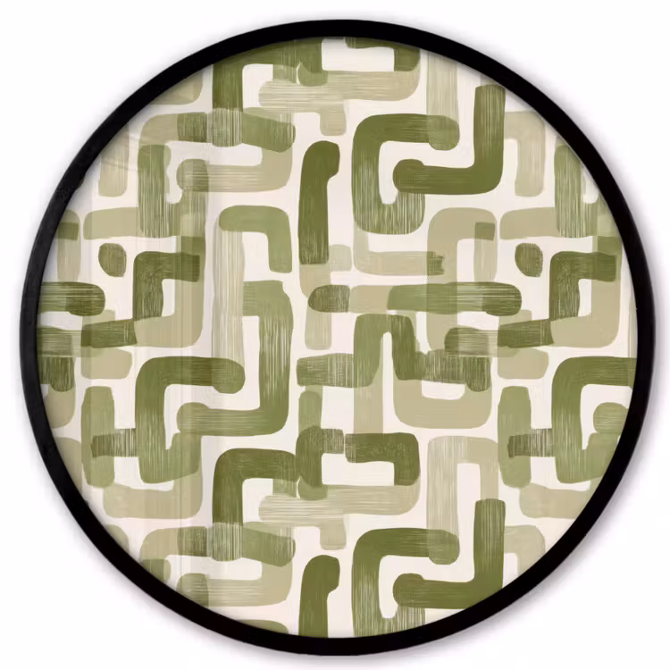 Ronde fotolijst - Modern - Grafisch - Groen