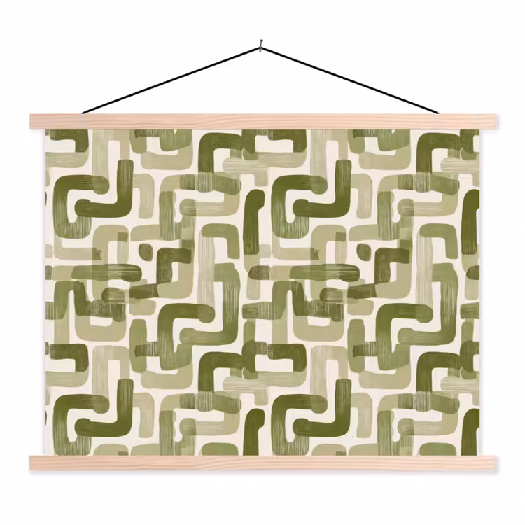 Schoolplaat - Modern - Grafisch - Groen