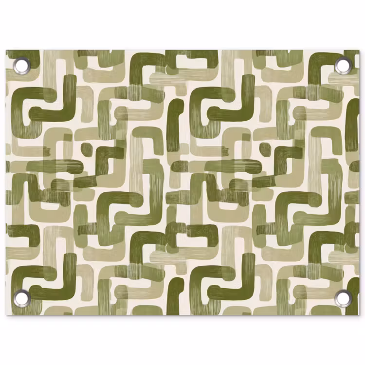 Tuinposter - Modern - Grafisch - Groen