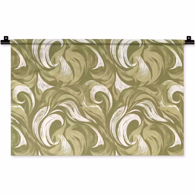 Wandkleed - Abstract - Textuur - Groen