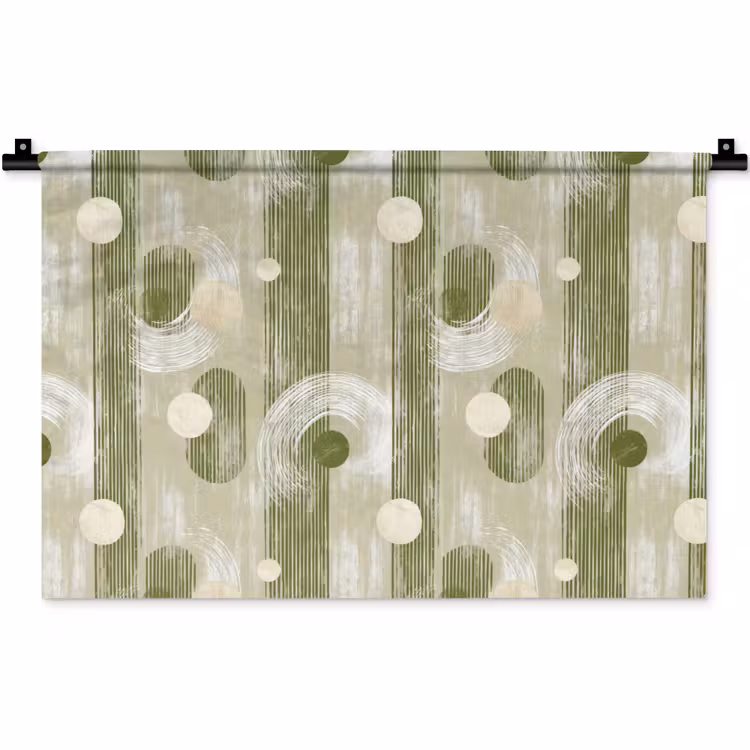 Wandkleed - Artistiek - Modern - Groen