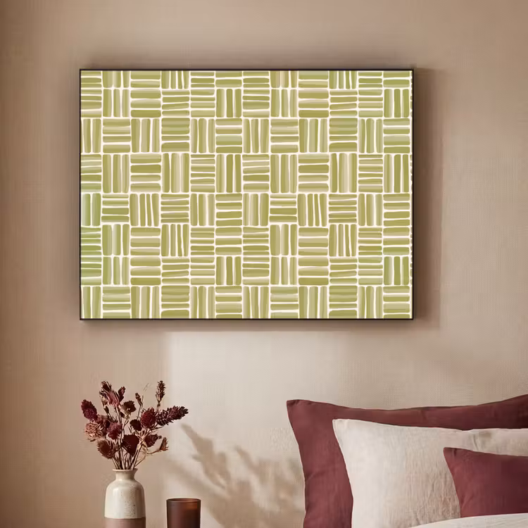 Art Frame - Vlecht - Patroon - Groen — 3