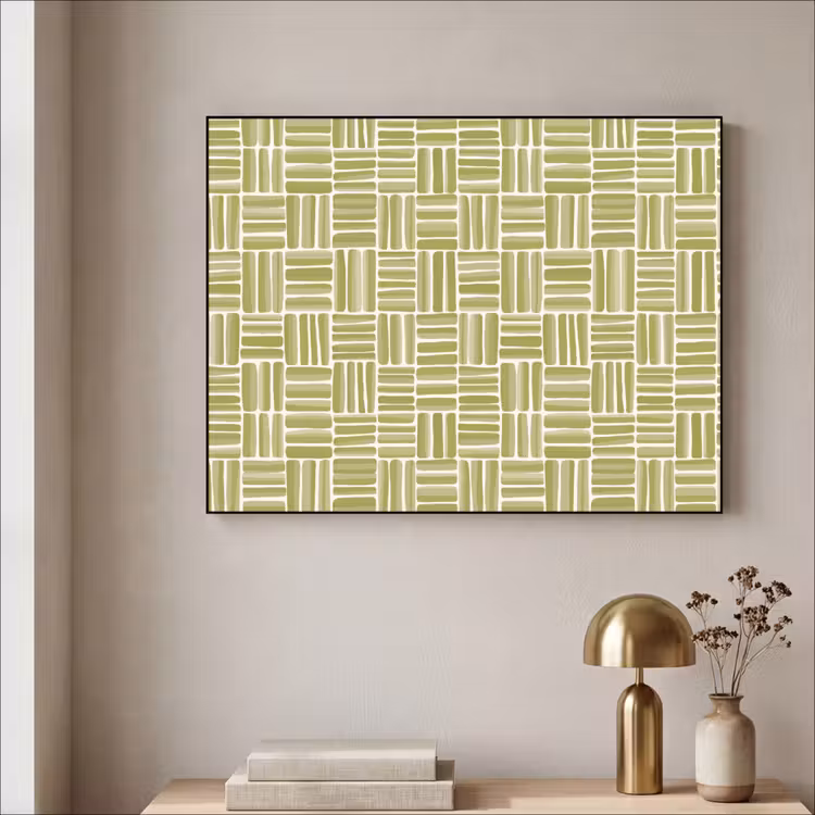 Art Frame - Vlecht - Patroon - Groen — 5