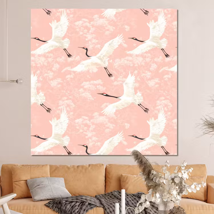 Forex - Kraanvogels - Bloesem - Roze — 4