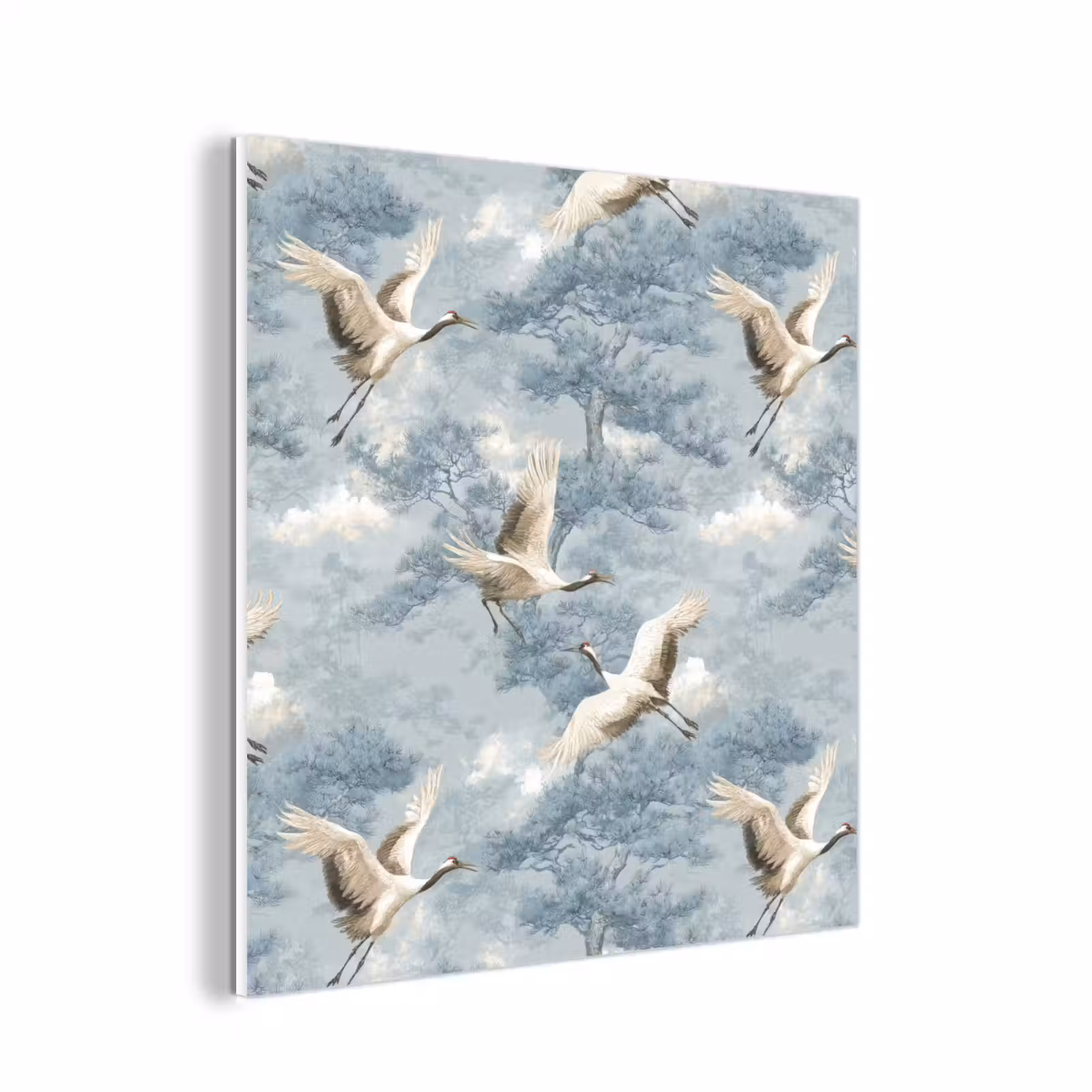 Forex - Wolken - Kraanvogels - Blauw — 1