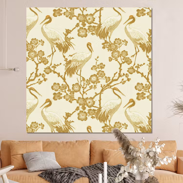 Forex - Kraanvogels - Kersenbloesem - Goud — 4
