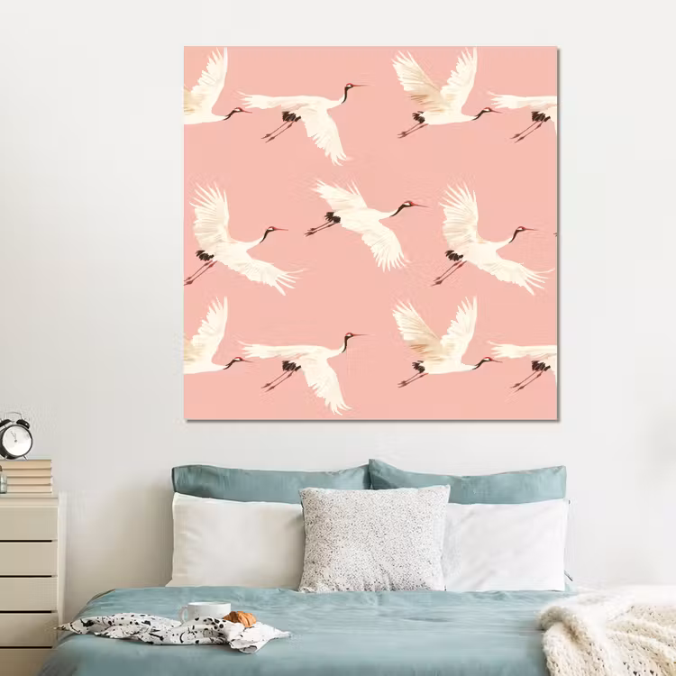 Forex - Modern - Kraanvogels - Roze — 2