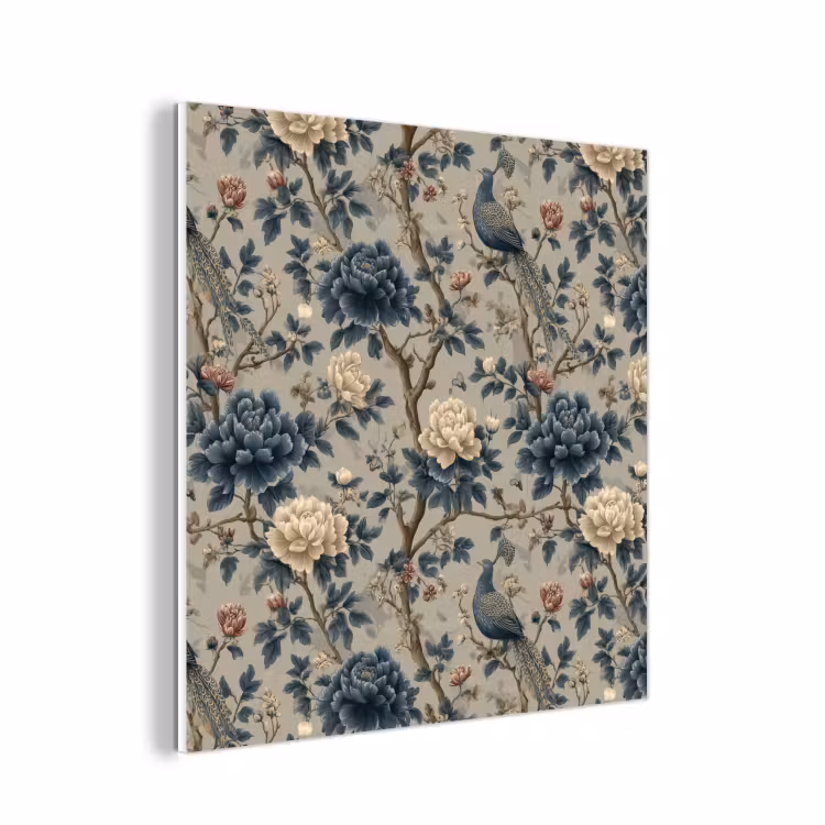 Forex - Pauw - Bloemen - Blauw — 1