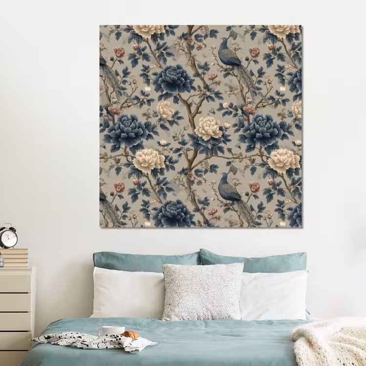 Forex - Pauw - Bloemen - Blauw — 2