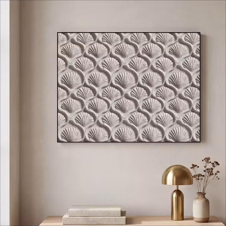 Art Frame - Zand - Schelpenvorm - Grijs — 5