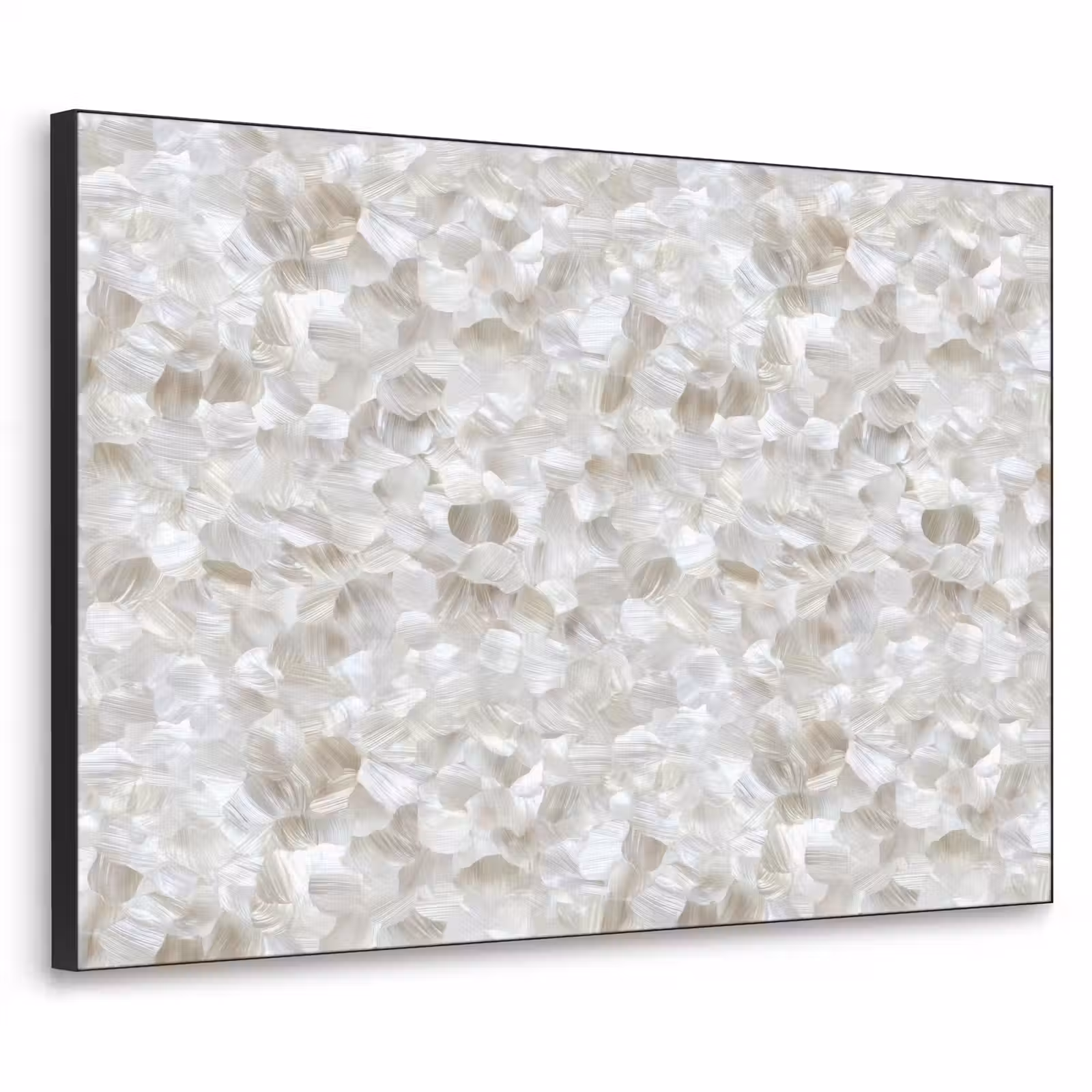 Art Frame - Wit - Penseelstreken - Reliëfeffect — 1