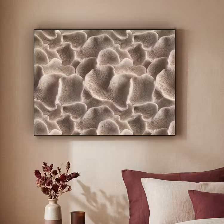 Art Frame - Waaiervorm - Beige - Vezel textuur — 3