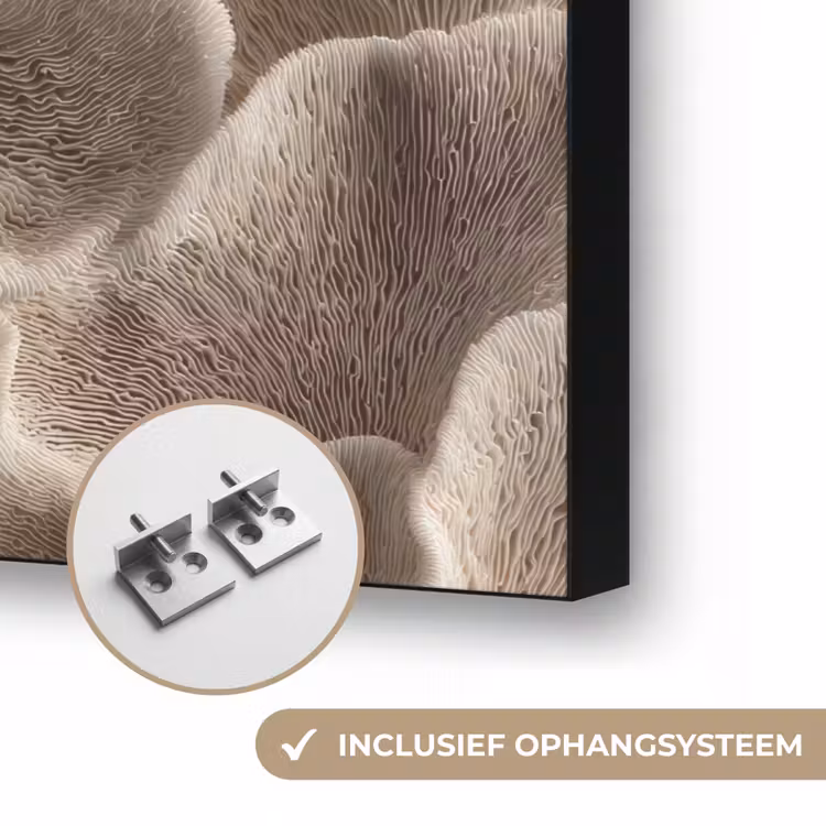 Art Frame - Waaiervorm - Beige - Vezel textuur — 6