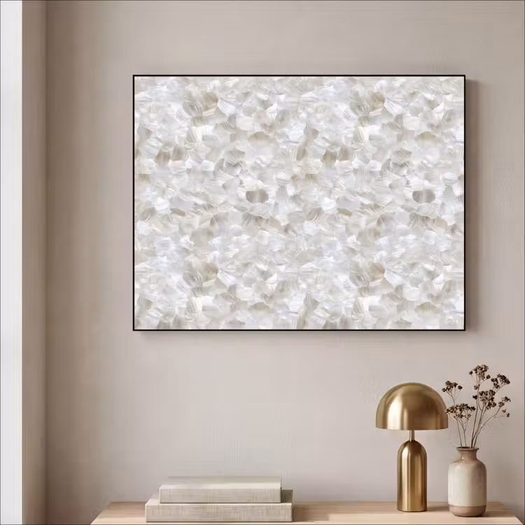 Art Frame - Wit - Penseelstreken - Reliëfeffect — 5