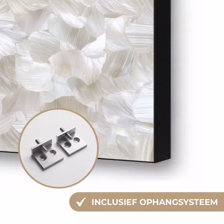 Art Frame - Wit - Penseelstreken - Reliëfeffect — 6