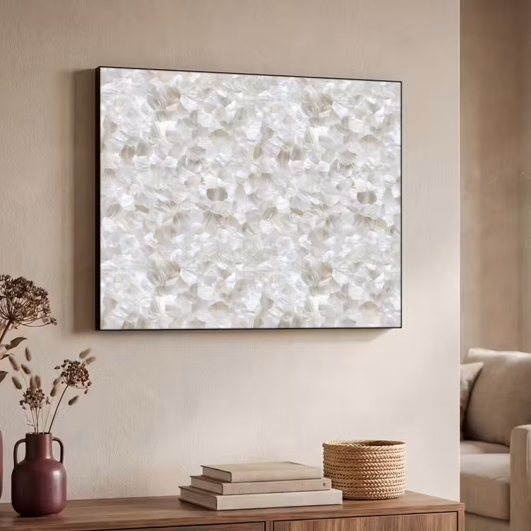 Art Frame - Wit - Penseelstreken - Reliëfeffect — 7