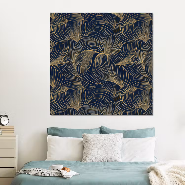 Forex - Abstract - Lijnen - Blauw - Goud — 2
