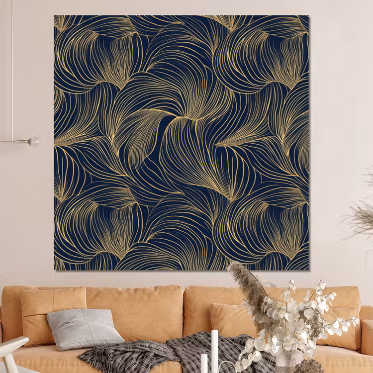 Forex - Abstract - Lijnen - Blauw - Goud — 4