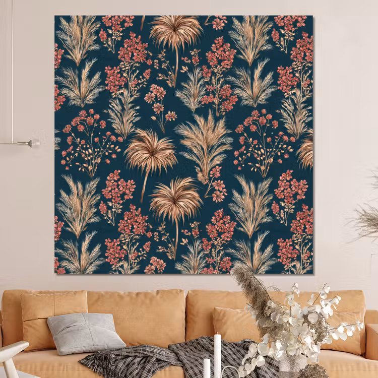 Forex - Botanisch - Patroon - Blauw — 4