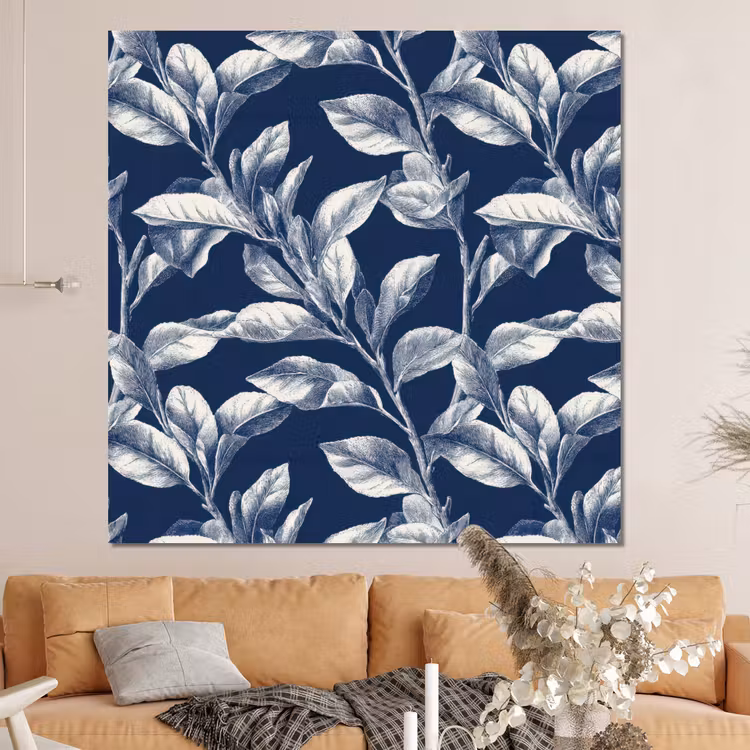 Forex - Botanisch - Patroon - Blauw — 4