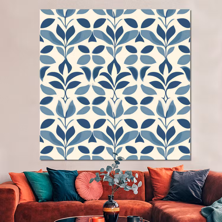 Forex - Flora - Modern - Blauw — 3