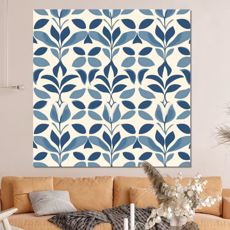 Forex - Flora - Modern - Blauw — 4