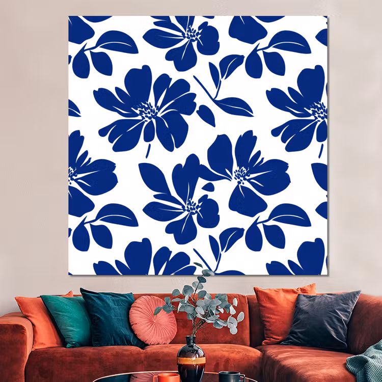 Forex - Floraal - Modern - Blauw — 3