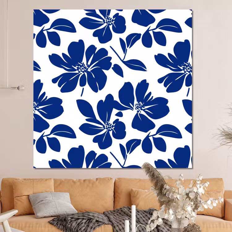 Forex - Floraal - Modern - Blauw — 4