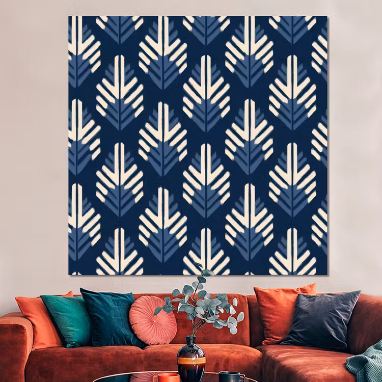 Forex - Modern - Patroon - Blauw — 3