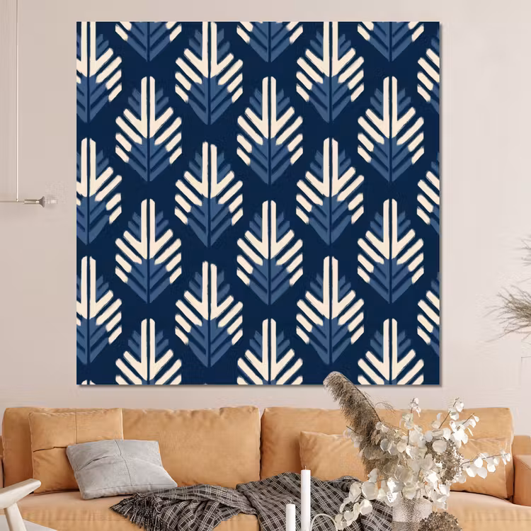 Forex - Modern - Patroon - Blauw — 4
