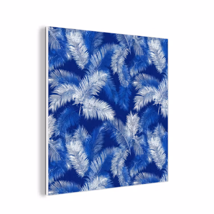 Forex - Palmblad - Patroon - Blauw — 1
