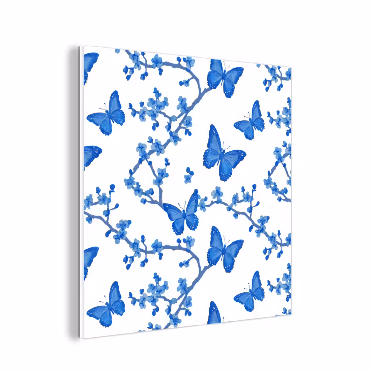 Forex - Vlinder - Bloemen - Blauw — 1