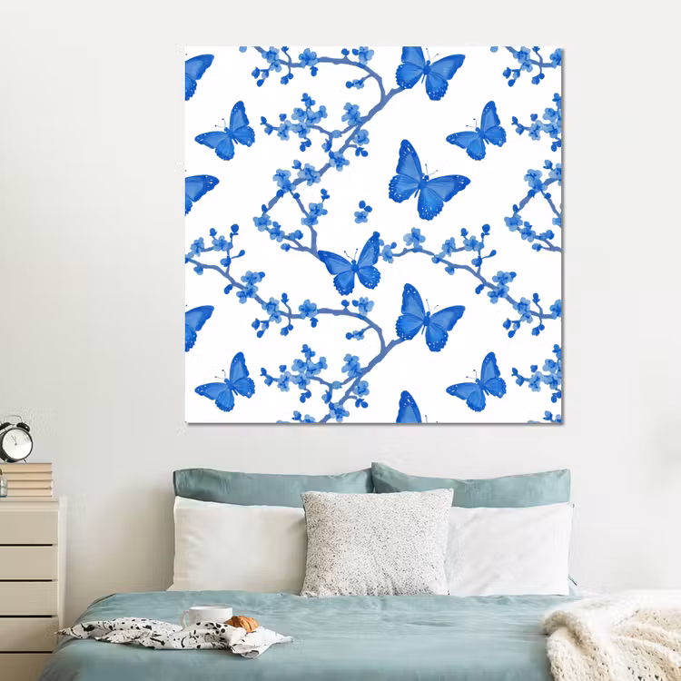 Forex - Vlinder - Bloemen - Blauw — 2