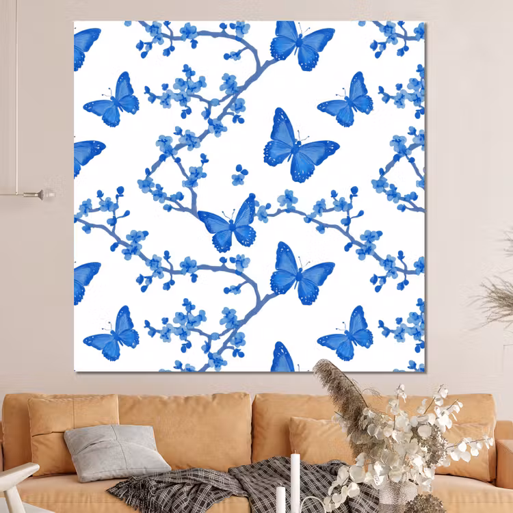 Forex - Vlinder - Bloemen - Blauw — 4
