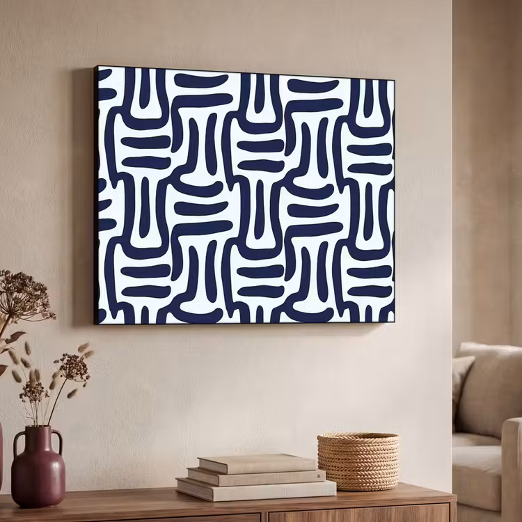 Art Frame - Abstract - Modern - Blauw — 7
