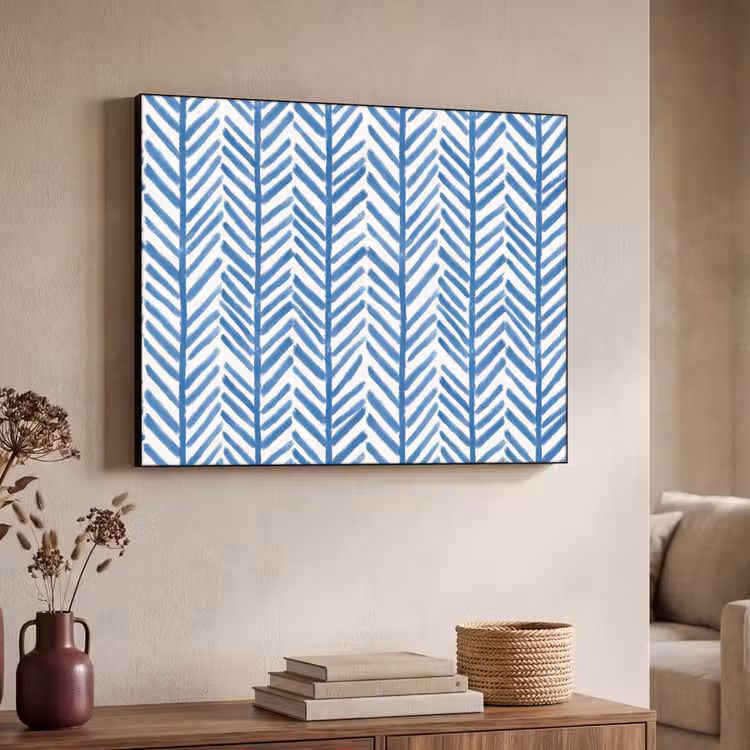 Art Frame - Patroon - Streep - Blauw — 7