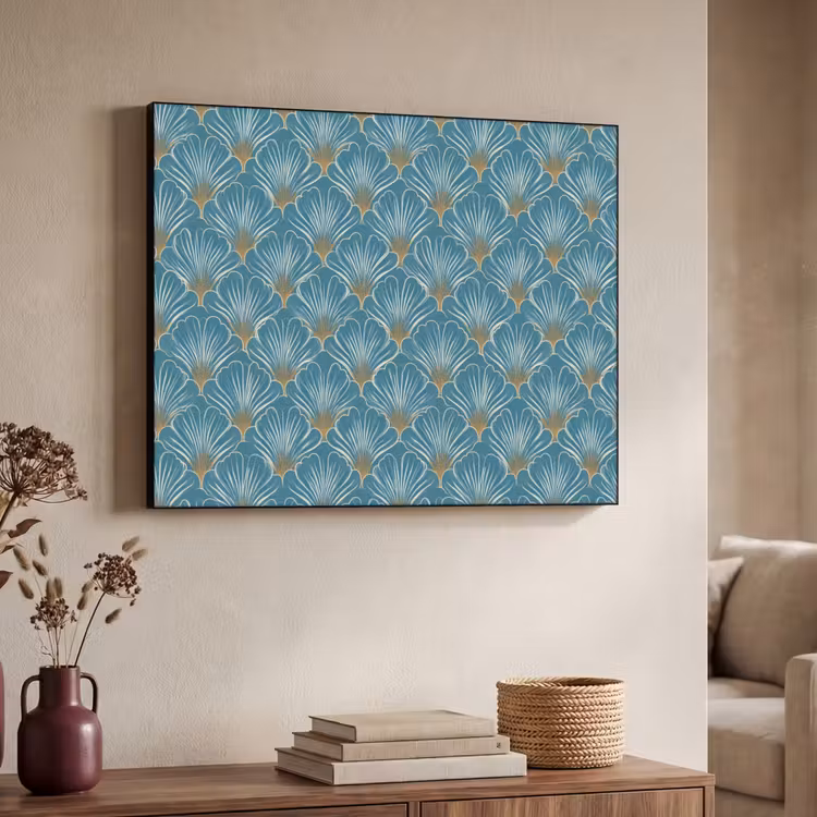 Art Frame - Symmetrisch - Patroon - Blauw — 7